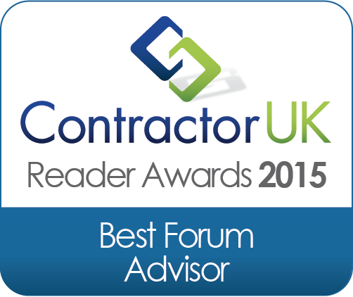 Contractor UK Reader Awards - Best Forum Advisor 2015